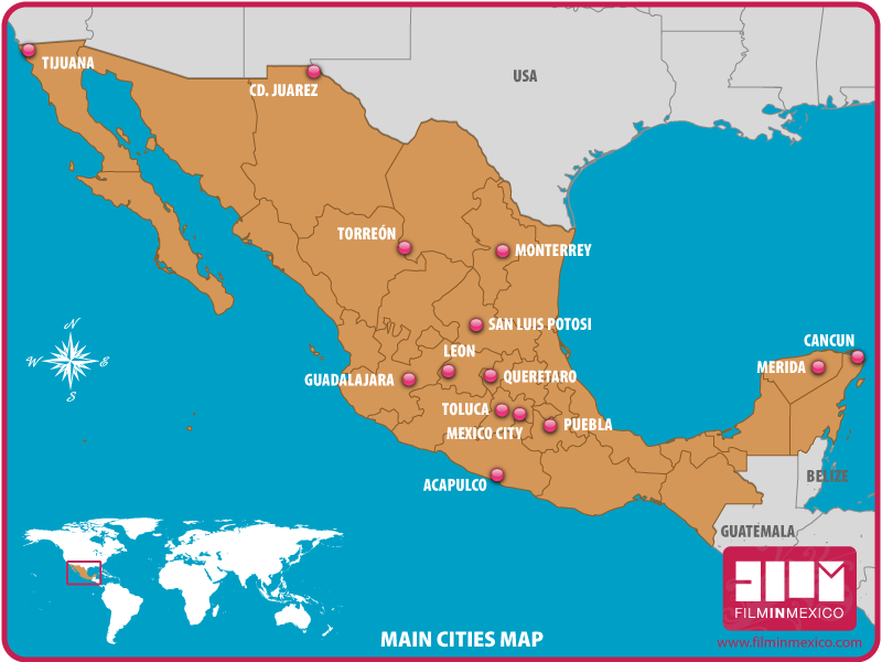 Main Cities Map Main Cities Map